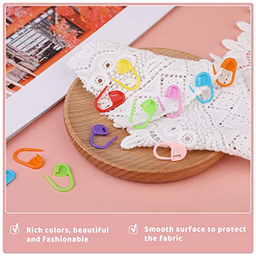 300Pcs Stitch Markers 15 Color Crochet Stitch Markers for Crocheting (300 Count)