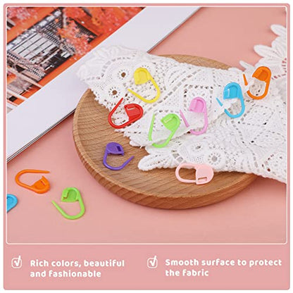 300Pcs Stitch Markers 15 Color Crochet Stitch Markers for Crocheting (300 Count)