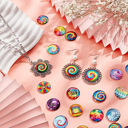 70pcs 25mm Glass Dome Cabochons