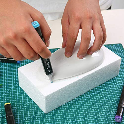 8 Pack Craft Foam Blocks 8X4X2 in Styrofoam Brick (8 Count)