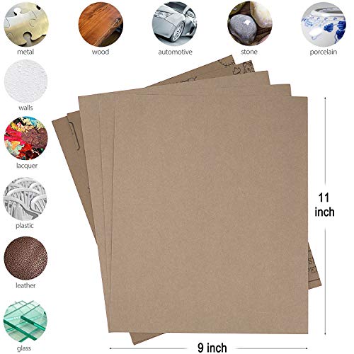 9x11 inch 5 Sheets Sandpaper (5 Count)