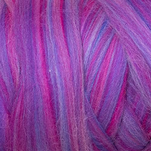 Multi Colored Natural Wool roving