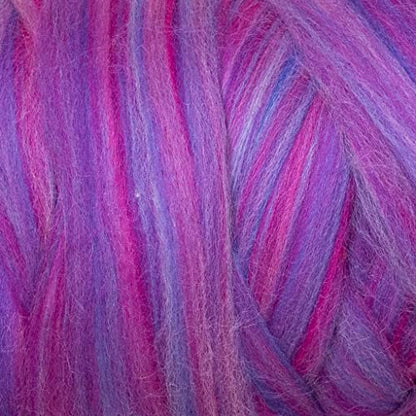 Multi Colored Natural Wool roving