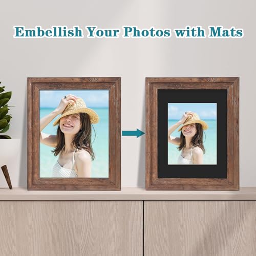 11x14 Black Picture Mats with Core Bevel Cut Frame Mattes for 8x10 Pictures