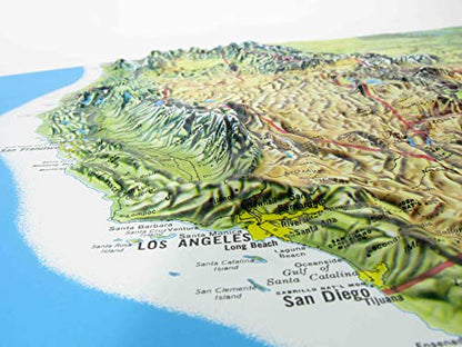 3D United States Raised Relief Map