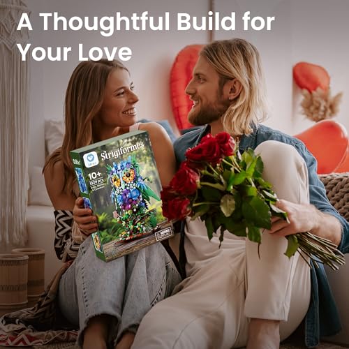 Flower Owl Building Sets for Adults Women