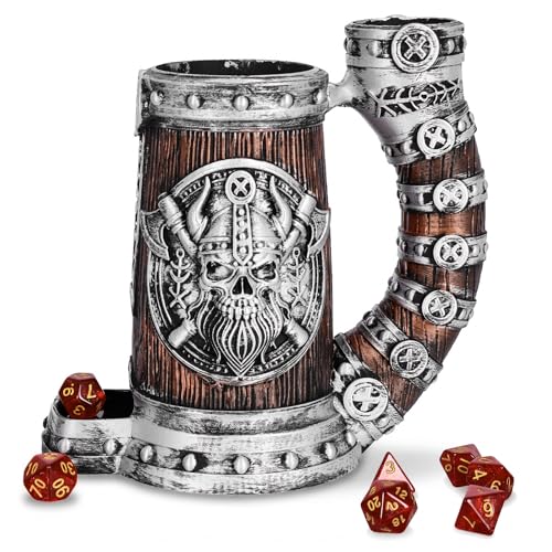 DND Dice Tower Mug Dice Roller Tower with 7 PCS Dice Set