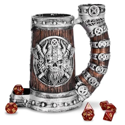 DND Dice Tower Mug Dice Roller Tower with 7 PCS Dice Set