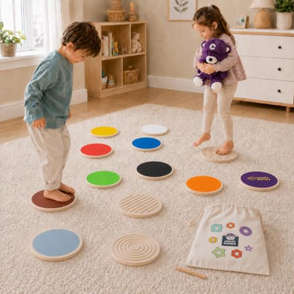 Wooden Stepping Stones for Kids (13 Count)