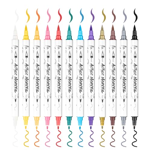 12 Colors Fine and Brush Dual (12 Count)
