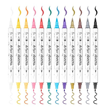 12 Colors Fine and Brush Dual (12 Count)