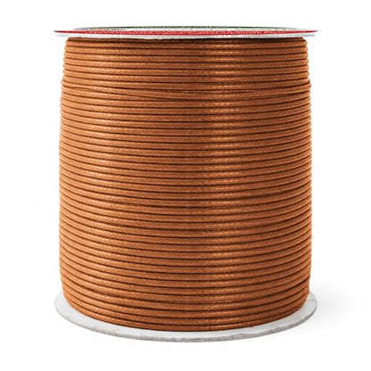 2mm Caramel Waxed Cord
