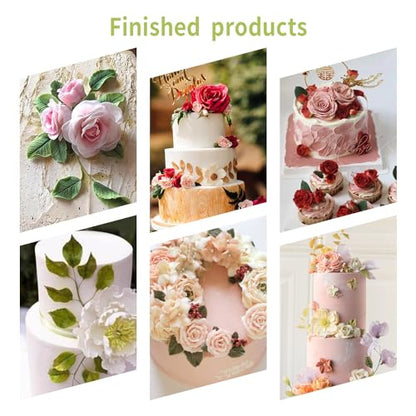 Leaf Petal Veiner Gum Paste Mold Sugar Craft Tools Rose Flower Leaf Vein Double Veiners Mold