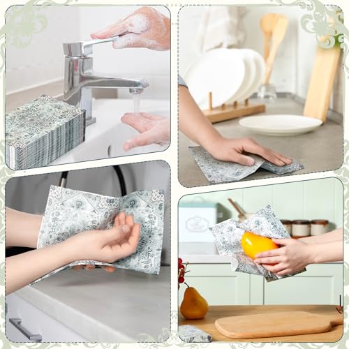 100 Pcs Boho Napkins Paper Guest Towels (100 Count)