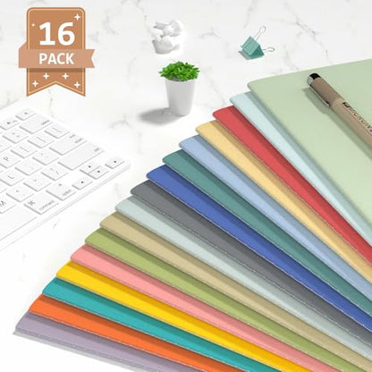 16 Pack Lined Notebook Journals Bulk