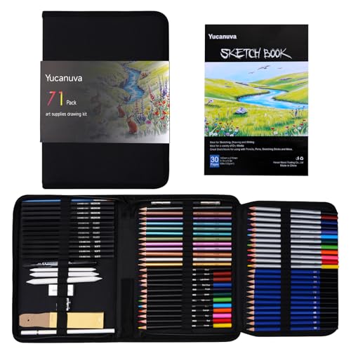 71Pack Drawing Supplies Sketching Kit (71 Count)