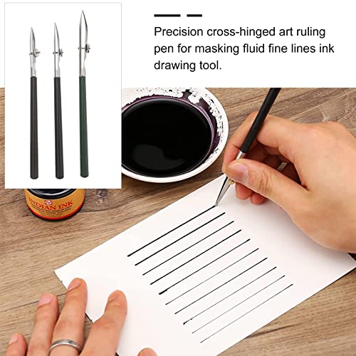 3pcs Adjustable Straight Line Pen