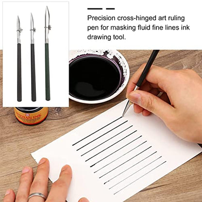3pcs Adjustable Straight Line Pen