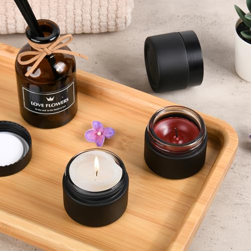 Glass Jars with Lids (24 Count)