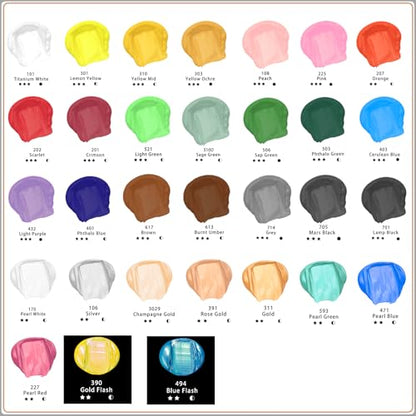Blue Flash Acrylic Paint 120ml (4.05 Fl Oz)
