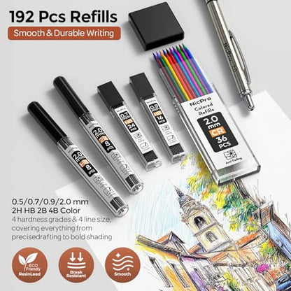 Art Mechanical Pencil Set in Storage Case (4 Count)