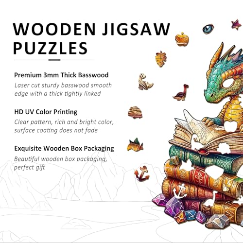 Wooden Puzzles for Adults (200 Count)