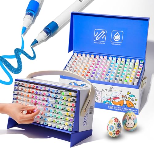 ROSYMENG Acrylic Paint Markers (128 Count)
