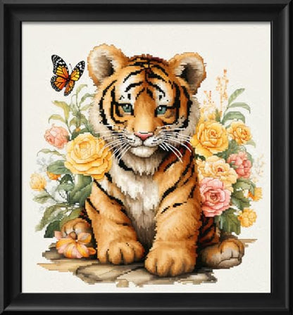 Cross Stitch Stamped Kit for Adults