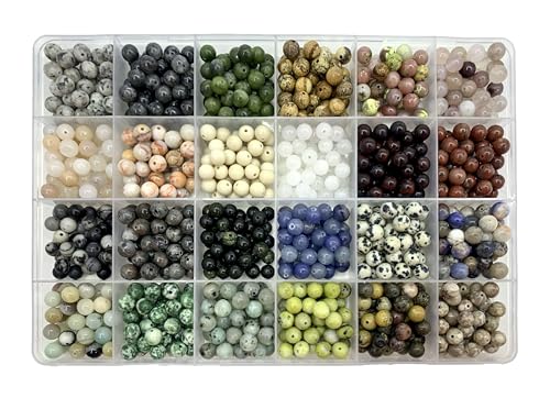 960Pcs 6mm Natural Gemstone Beads