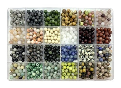 960Pcs 6mm Natural Gemstone Beads