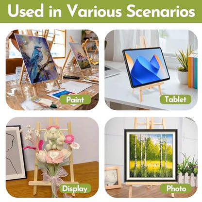 2 Pack 18 Inch Wooden Tabletop Easel Stand (2 Count)