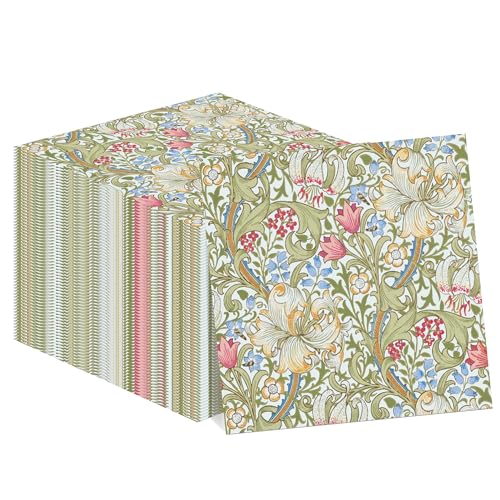 40 Count Vintage Floral Paper Napkins