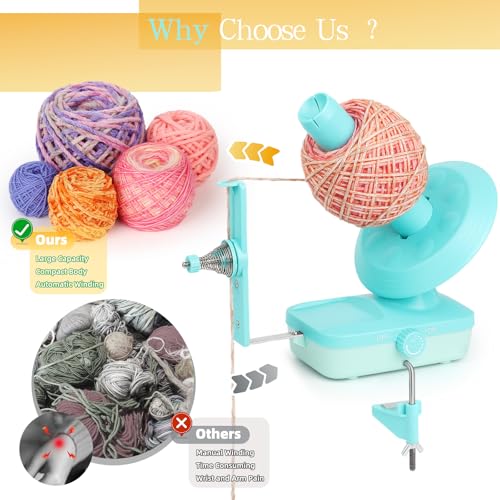 Electric Yarn Winder for Crocheting