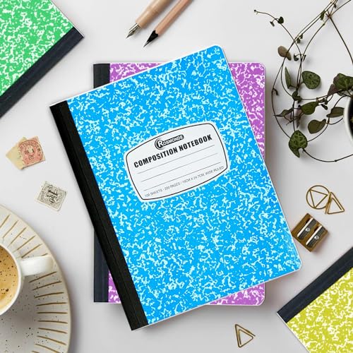 5 Pack Composition Notebooks Wide Ruled (5 Count)