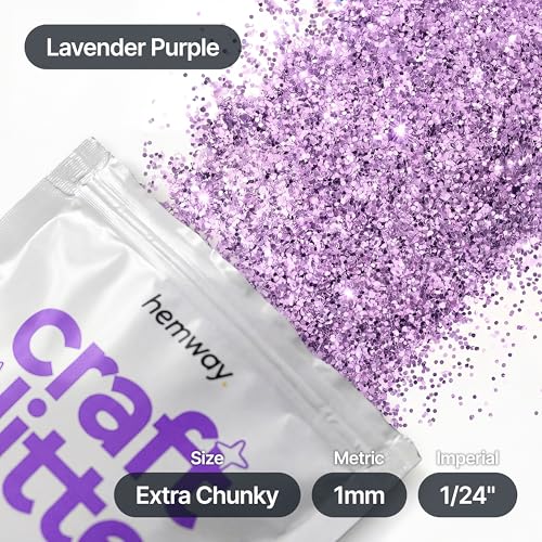 Craft Glitter Lavender Purple 100g Extra Chunky Glitter (3.5 Ounce)