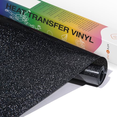 Black Glitter HTV Vinyl