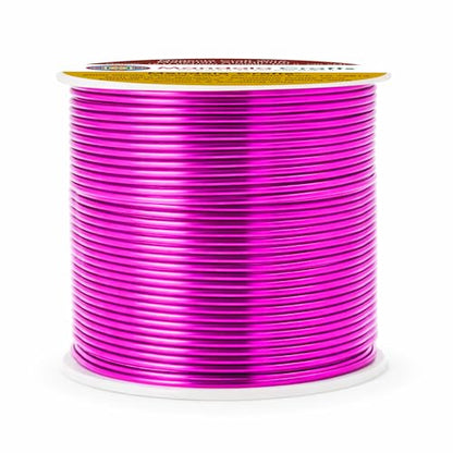 18 Gauge Magenta Anodized Aluminum Craft Wire (100 Foot)