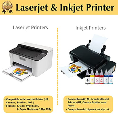Tru Heat Transfer Paper for Inkjet & Laserjet Printer