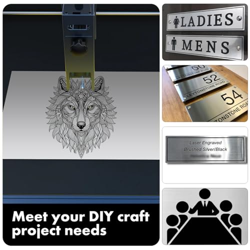5PCS Laser Engraving Double Color ABS Plastic Sheet