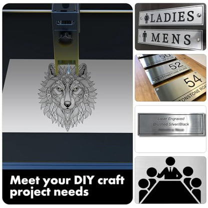 5PCS Laser Engraving Double Color ABS Plastic Sheet