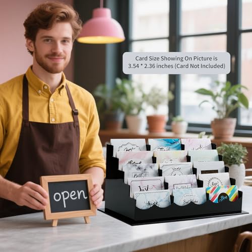 Business Acrylic Card Holder Display for Desk