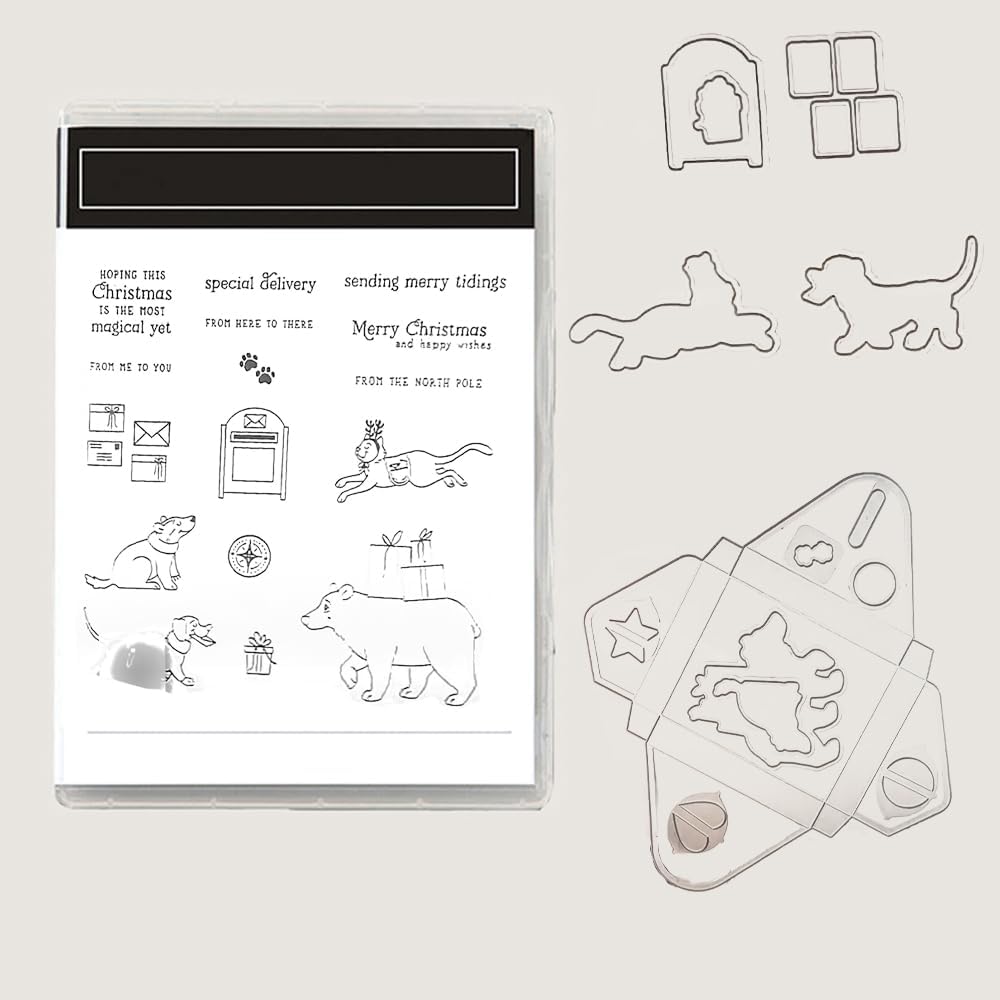2025-2026 Stamps and Dies for Card Making, Stamps and Dies Set 2025 for Christmas and Halloween, Die Cut DIY Various Festivals Album Scrapbooking Birthdays Greeting Card (M4283) - Crafty Corner