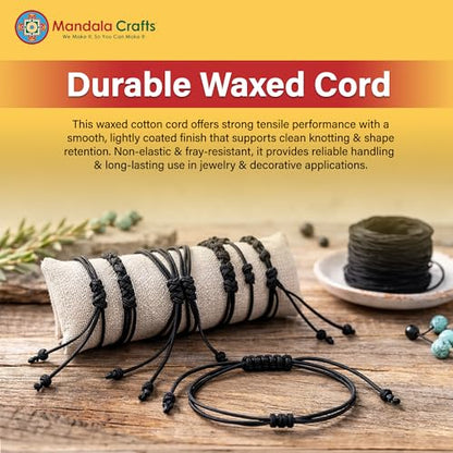 0.5mm Pink Cotton Waxed Cord for Jewelry Making (327 Foot)