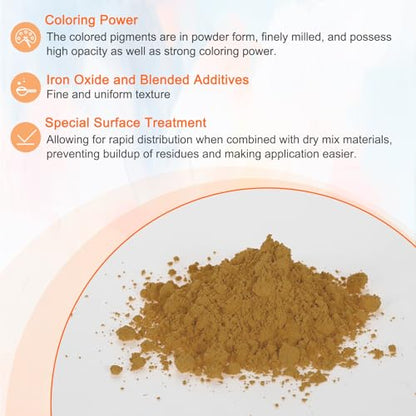 Iron Oxide Powder Concrete Pigment 800 Mesh 3.5oz (28.2 Ounce)