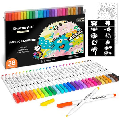 28 Colors Fabric Markers (28 Count)
