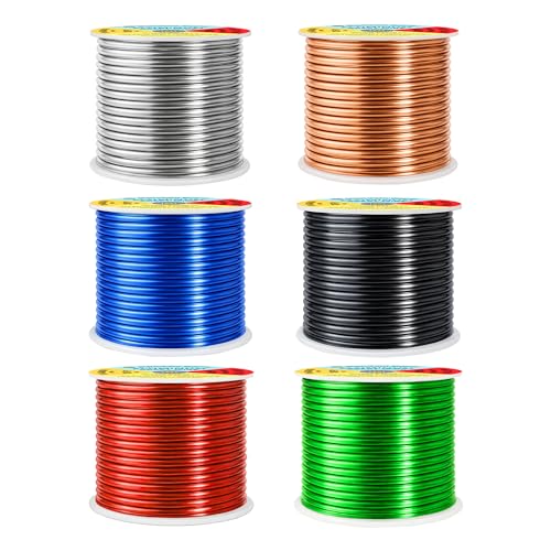 10 GA Black Red Green Assorted Anodized Aluminum Craft Wire