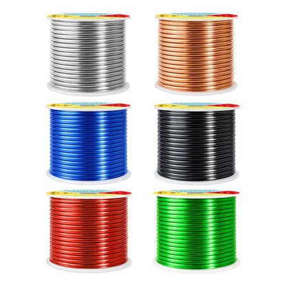 10 GA Black Red Green Assorted Anodized Aluminum Craft Wire