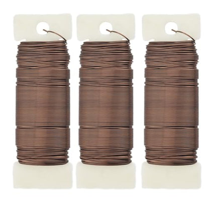 22Gauge Coffee Color Metal Floral Wire (345 Foot)