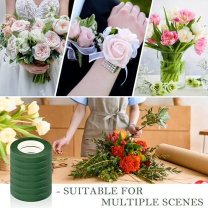 8 Rolls Floral Tape (720 Foot)