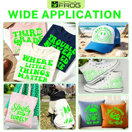 Neon Green Heat Transfer Vinyl Roll 12" x5ft Matte HTV Vinyl (5 Sq Ft)